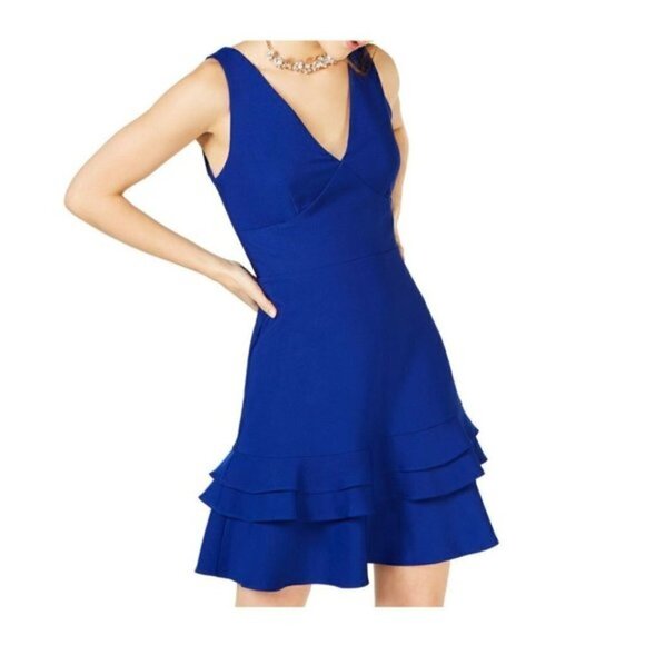 Teeze Me Royal Blue Dress - Picture 1 of 9